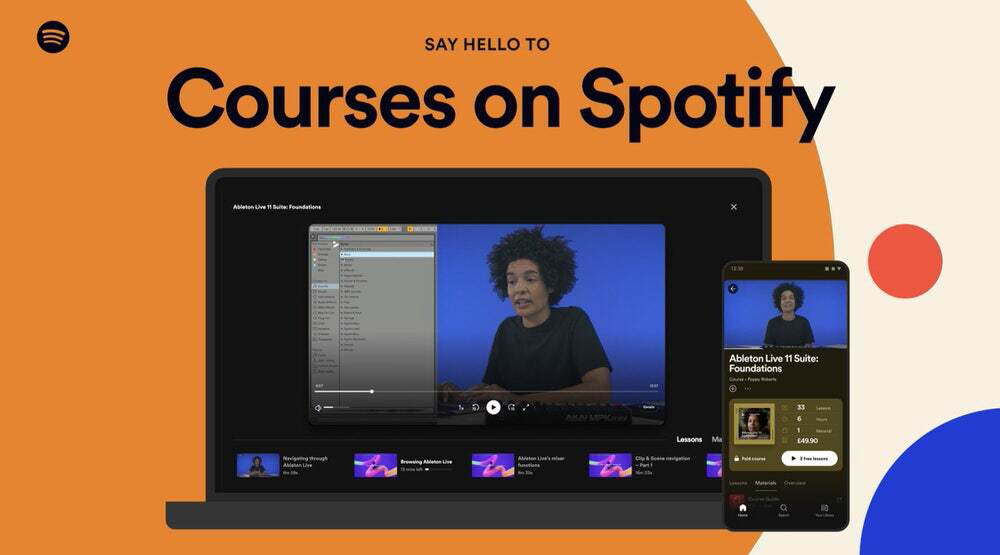 Courses on Spotify